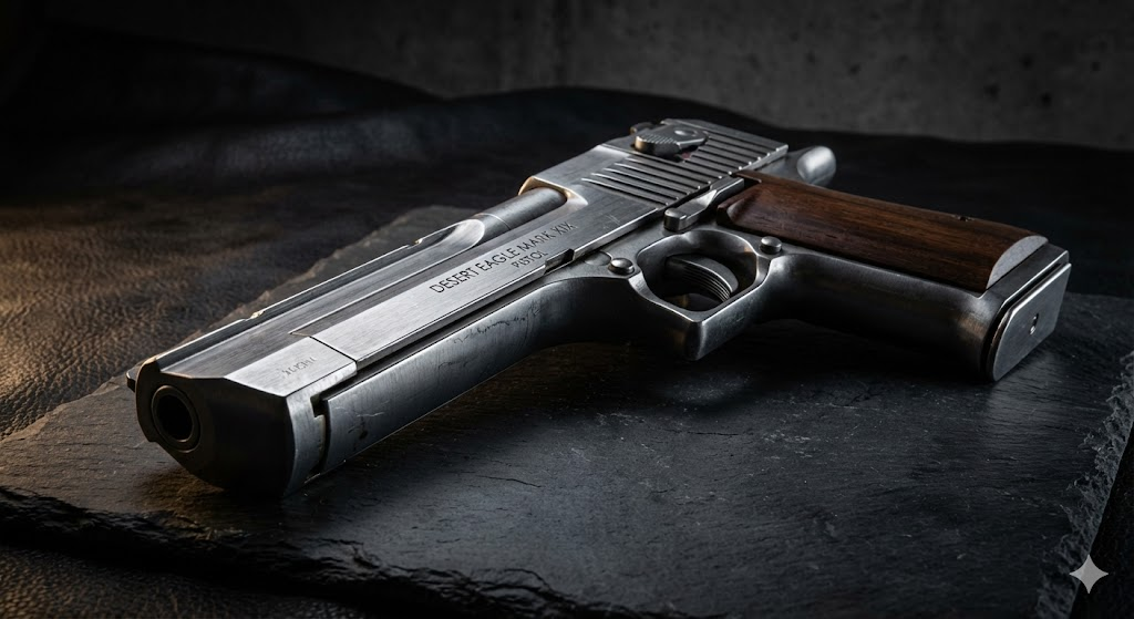 Desert Eagle Pistol: Simbol Kekuatan Kaliber Besar yang Melegenda